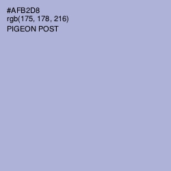 #AFB2D8 - Pigeon Post Color Image